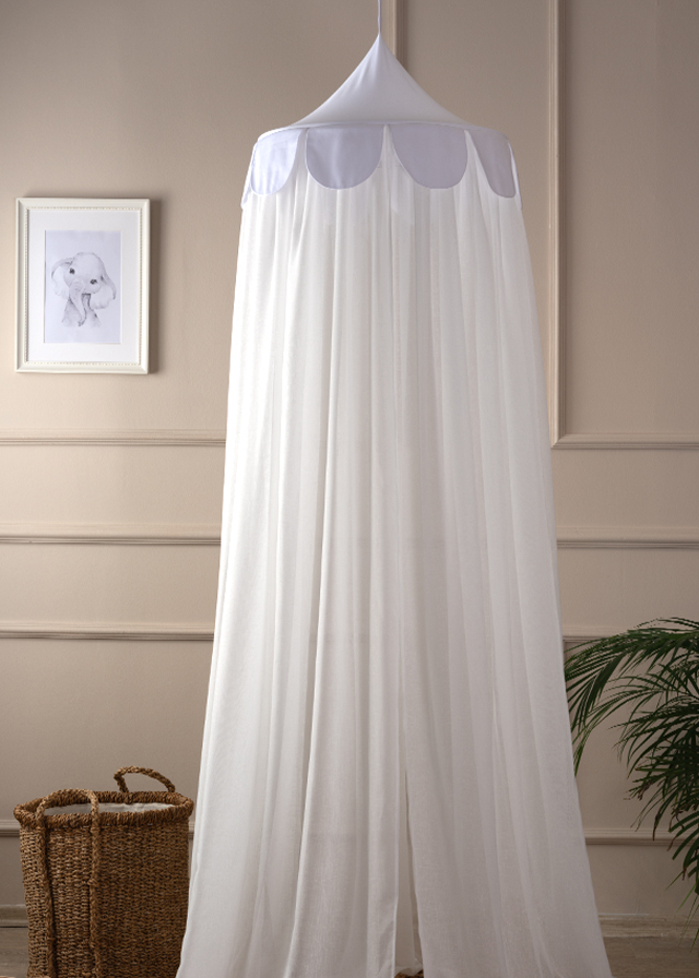 Baldachin Cu Suport Alb Sateen 2x4 m – 0696 FUNNABABY