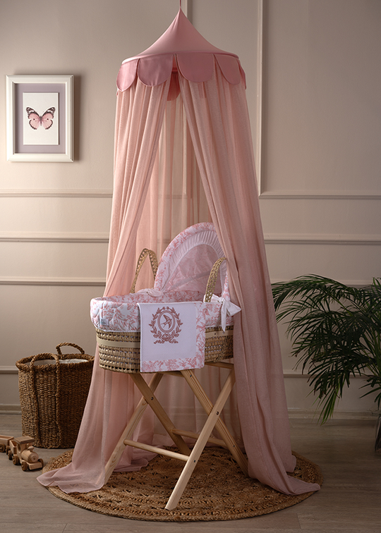 Baldachin Cu Suport Roz Sateen 2x4m - 0698 FUNNABABY