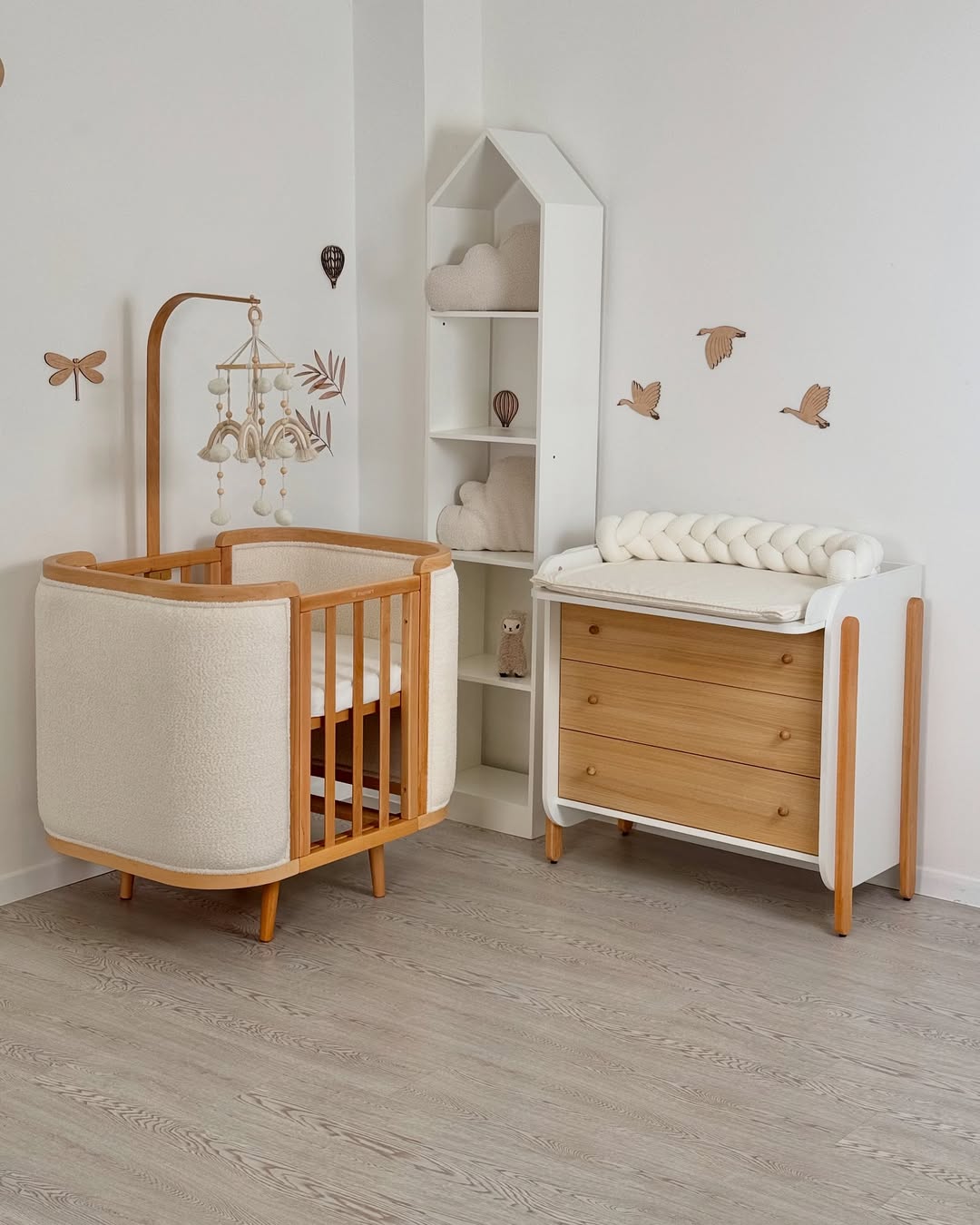 Boho Simple Natural Ingvart Evolutionary Crib 