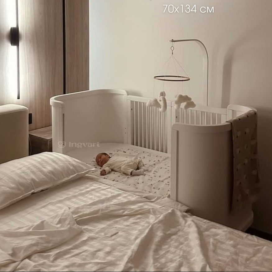 Boho Simple Natural Ingvart Evolutionary Crib 