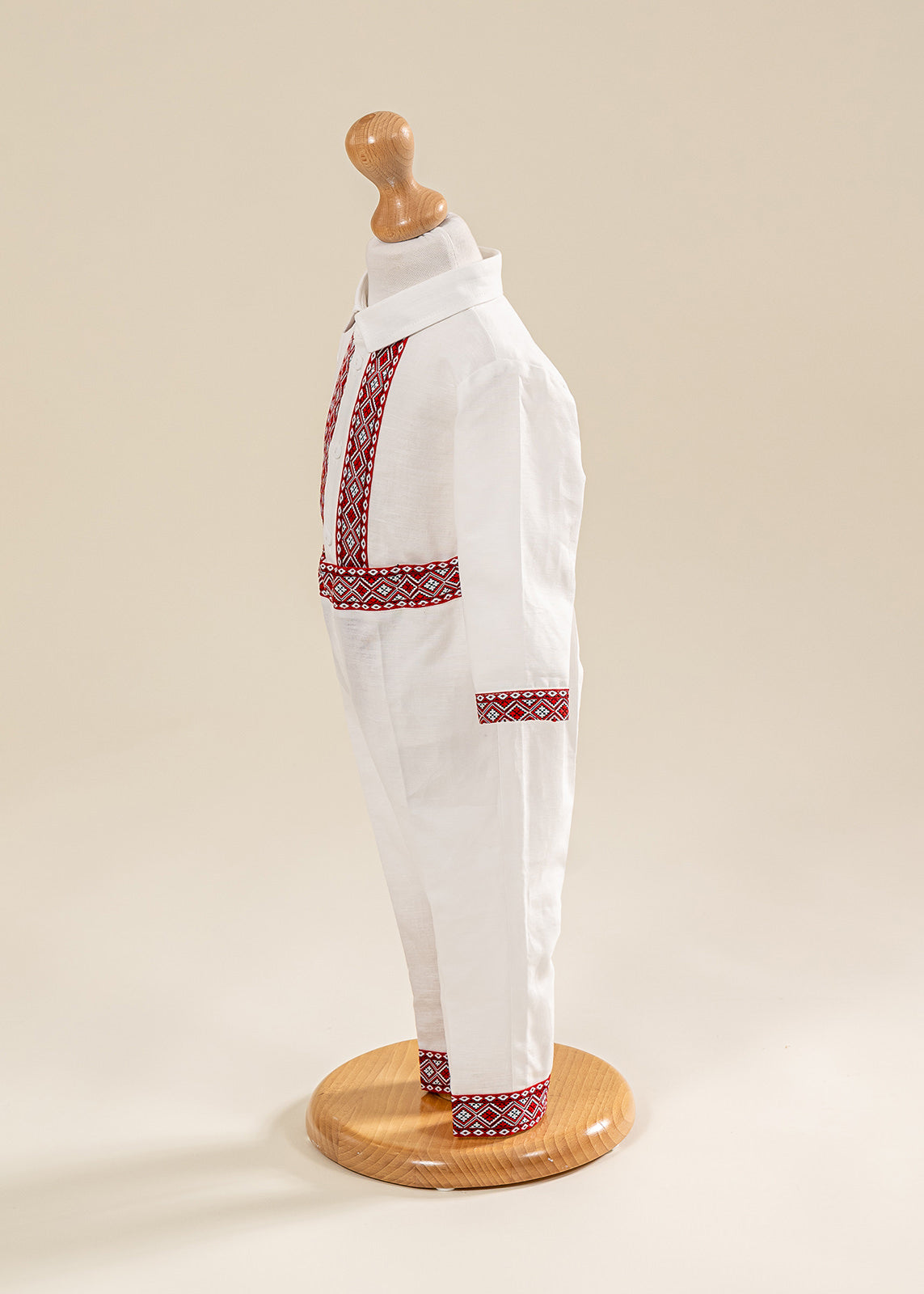 Set Botez Iurie 3 Piese, Costum, Trusou si Lumanare Personalizat Botez AnneBebe