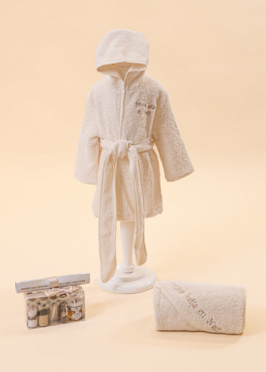 Set complet pentru baita de a doua zi cu Nasii cu Halat AnneBebe