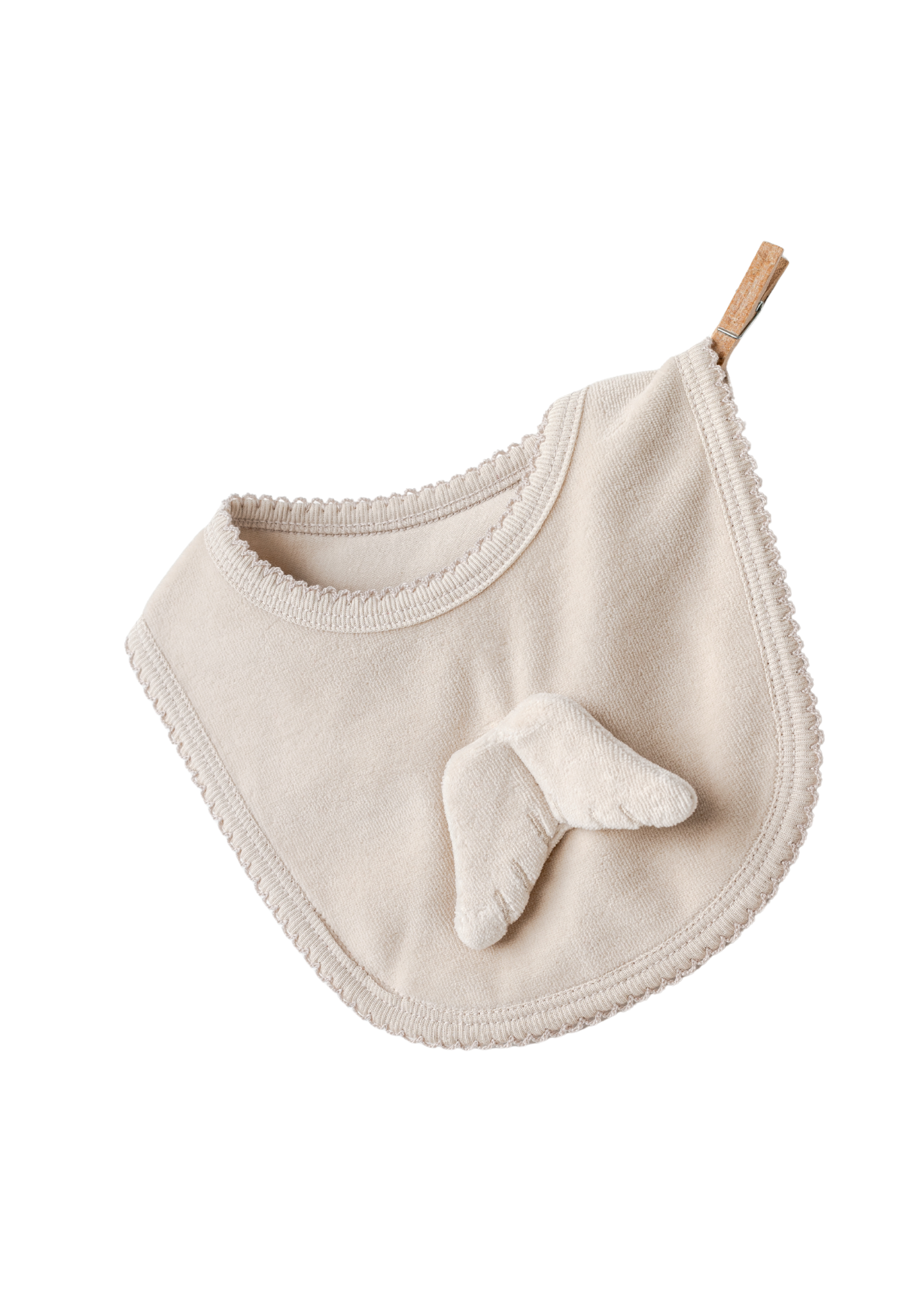 Salopeta Lunga Velur Bej cu Baveta cu Aripi AC25324 Andywawa