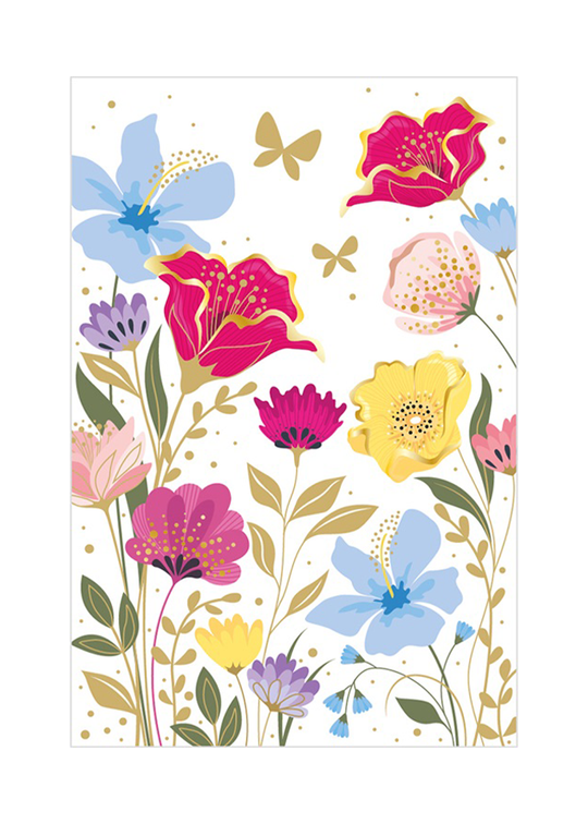 Felicitare Crem Cu Flori Flower Meadow art H00300237