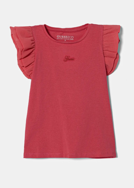 Guess T-shirt with voile sleeves K5RI22 K6YW4 G5O5