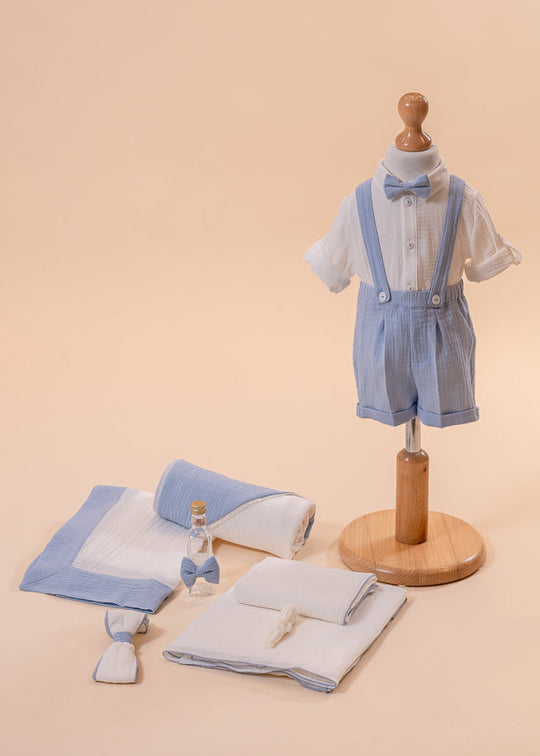 Set Botez David 2 Piese Costum si Trusou Personalizat AnneBebe