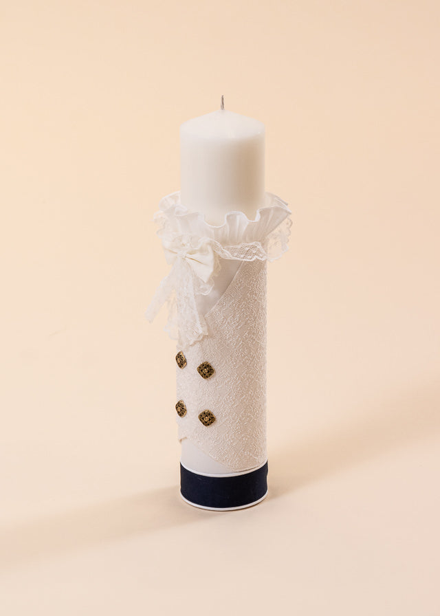 Candle Print Brocard Cream AnneBebe