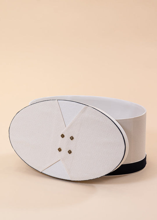 Cufar Oval Crem Print Brocard Crem AnneBebe