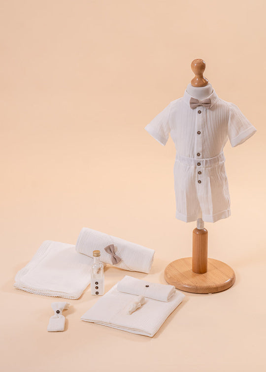 Radu Christening Set 2 Pieces Costume and Suit Personalized AnneBebe