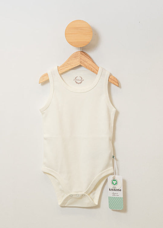 Baby Body Tank Top Organic Cotton Cream 67057 Kity Kate 