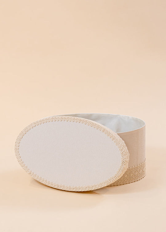 Cufar Eva Oval Dantela Cappuccino Rozete AnneBeebe