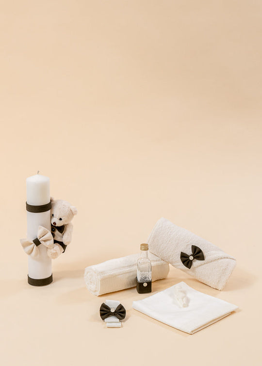 Set Botez Aris 2 Piese Lumanare si Trusou Botez AnneBebe