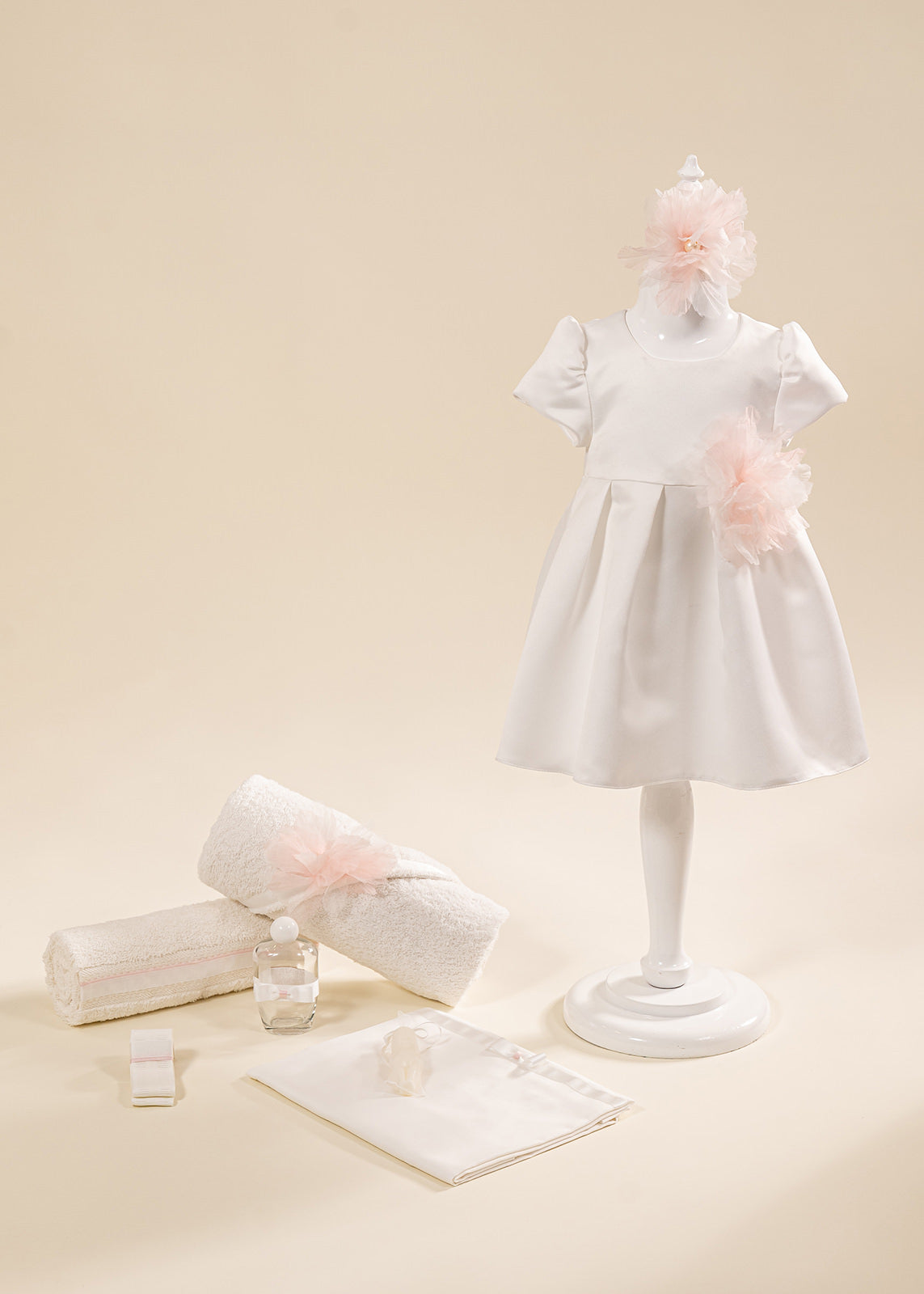 Set Botez Mia 2 Piese Rochie si Trusou Personalizat AnneBebe