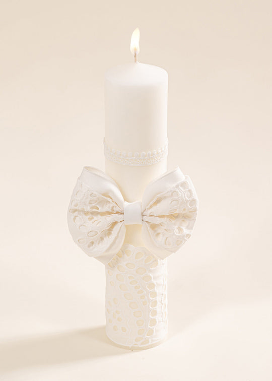 Lumanare Malina Funda Crem Dantela Broderie Sparta AnneBebe