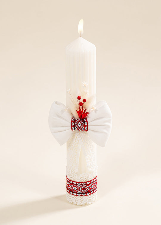 Lumanare Ava (Ivan) Funda Crem In Model Traditional AnneBebe