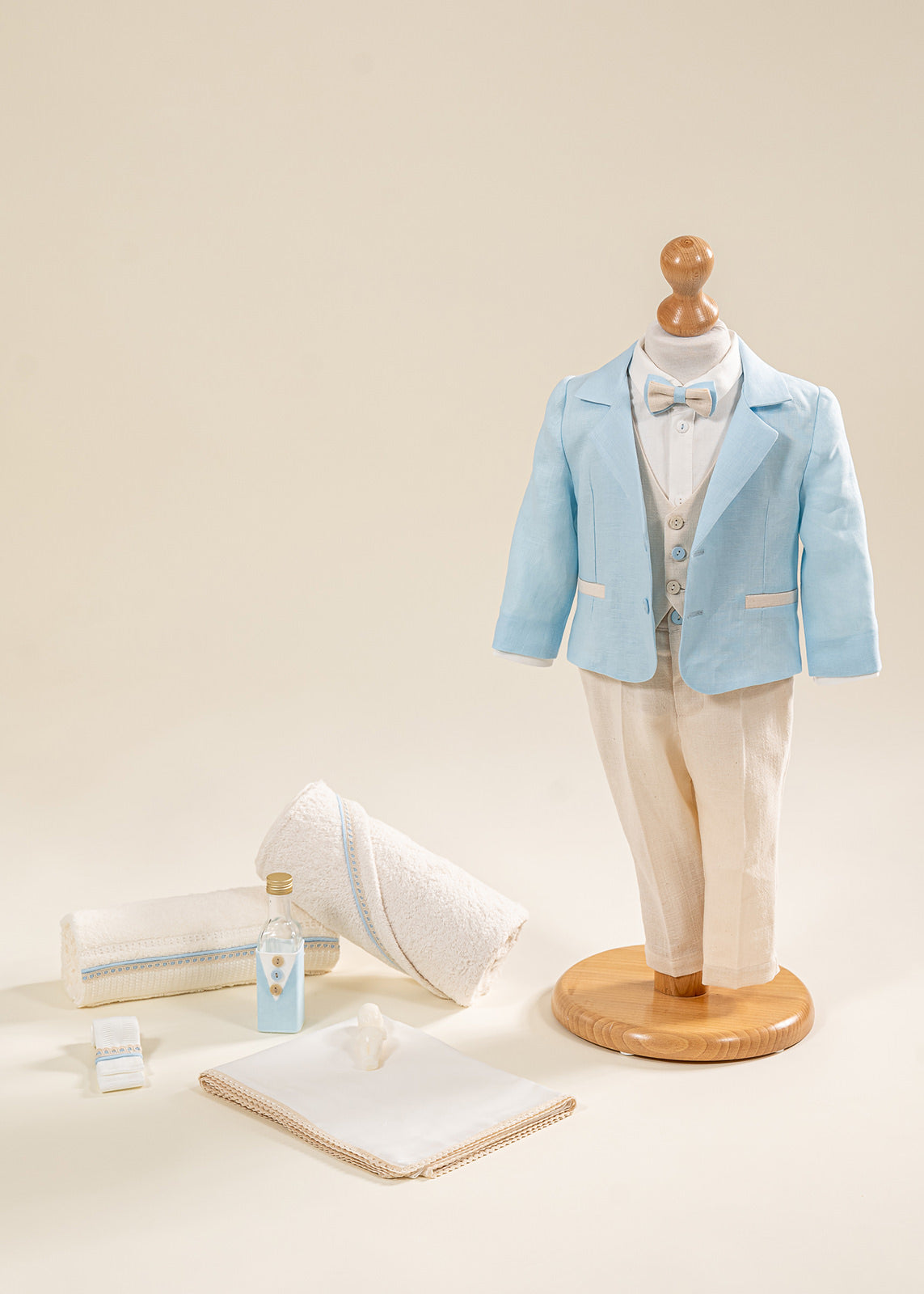 Set Botez Andrew 2 Piese, Costum si Trusou Personalizat AnneBebe