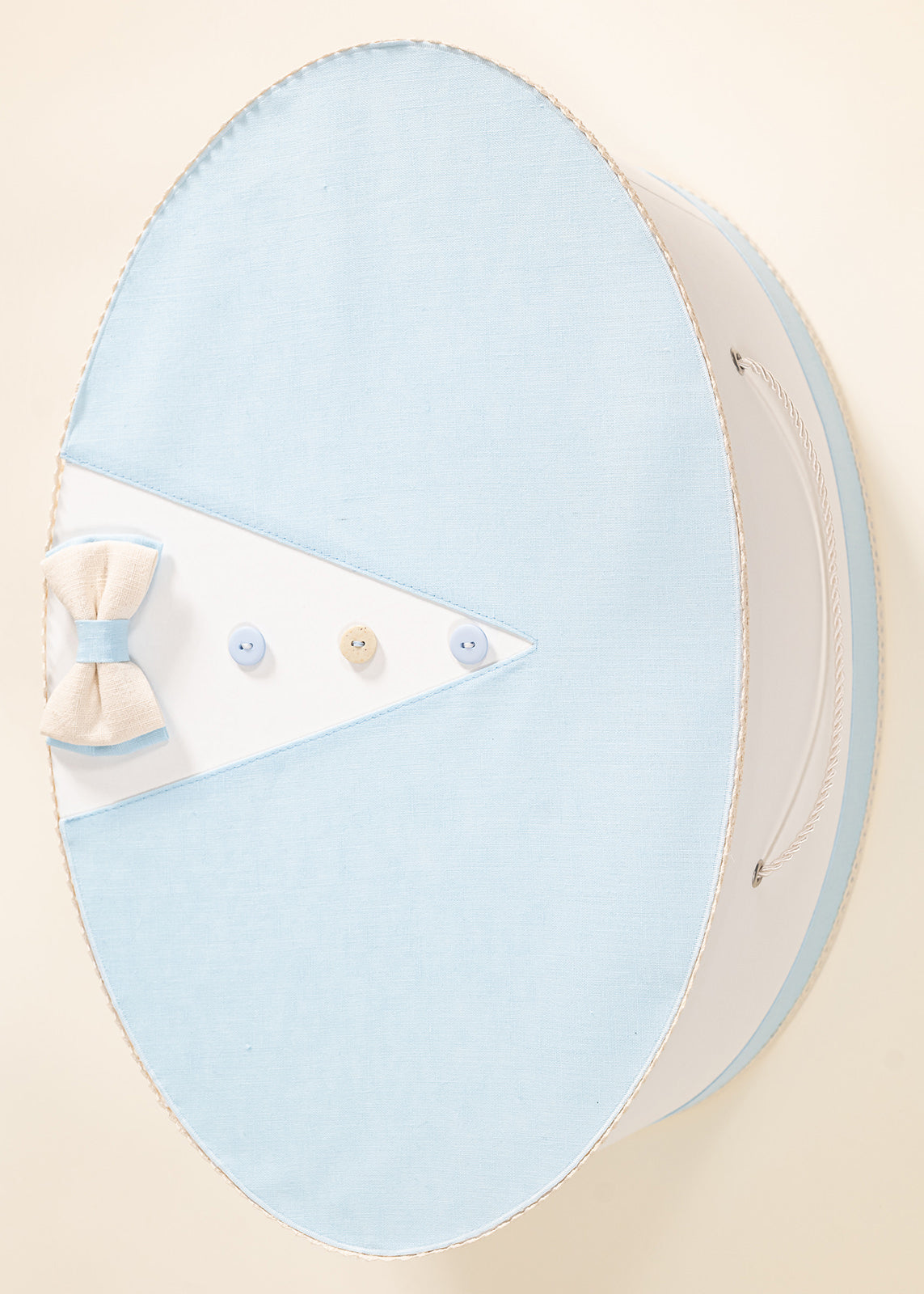 Set Botez Andrew 3 Piese, Lumanare, Trusou si Cufar Personalizat Botez AnneBebe