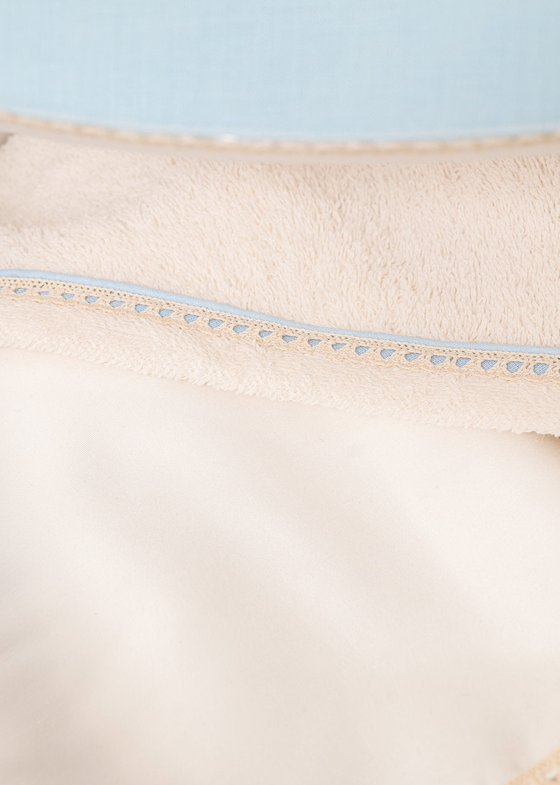 Cufar Andrew Oval Bleu Cu Coltisori Cappuccino AnneBebe