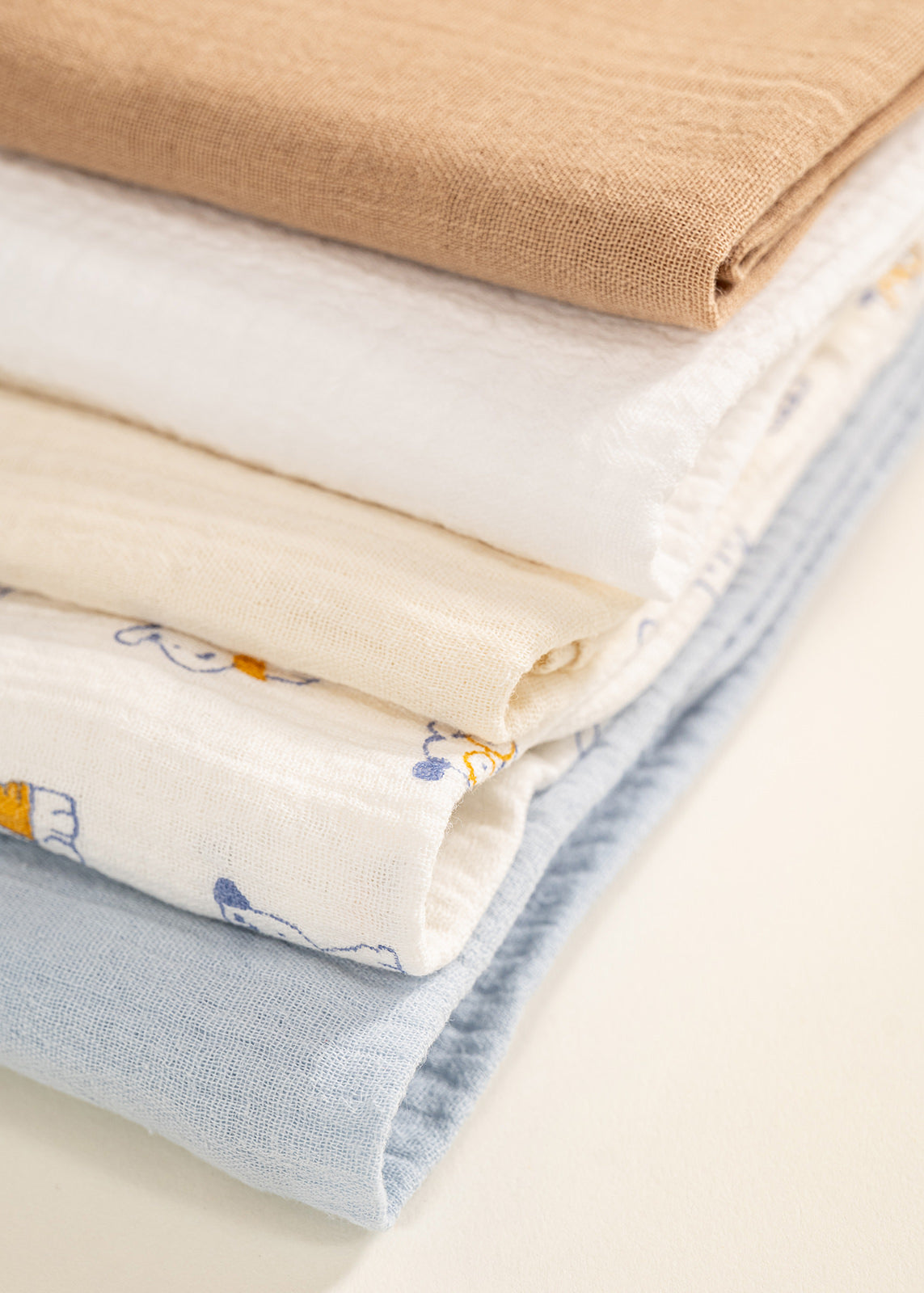 Blue Muslin Baby Cloth Diaper AnneBebe