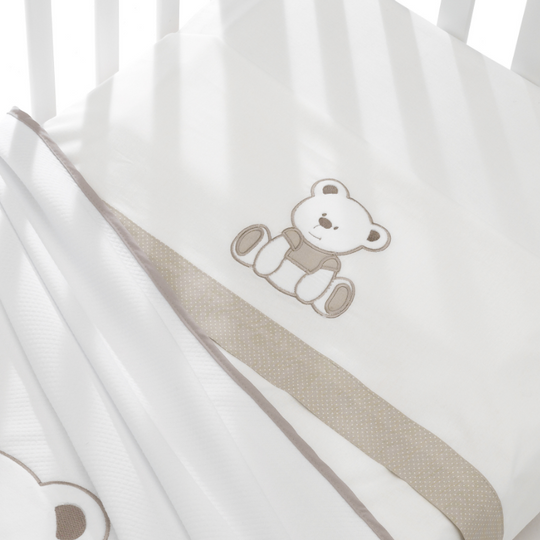 Lenjerie Bumbac 3 Piese Pentru Patut Bebelusi Colectia Tato Erbesi