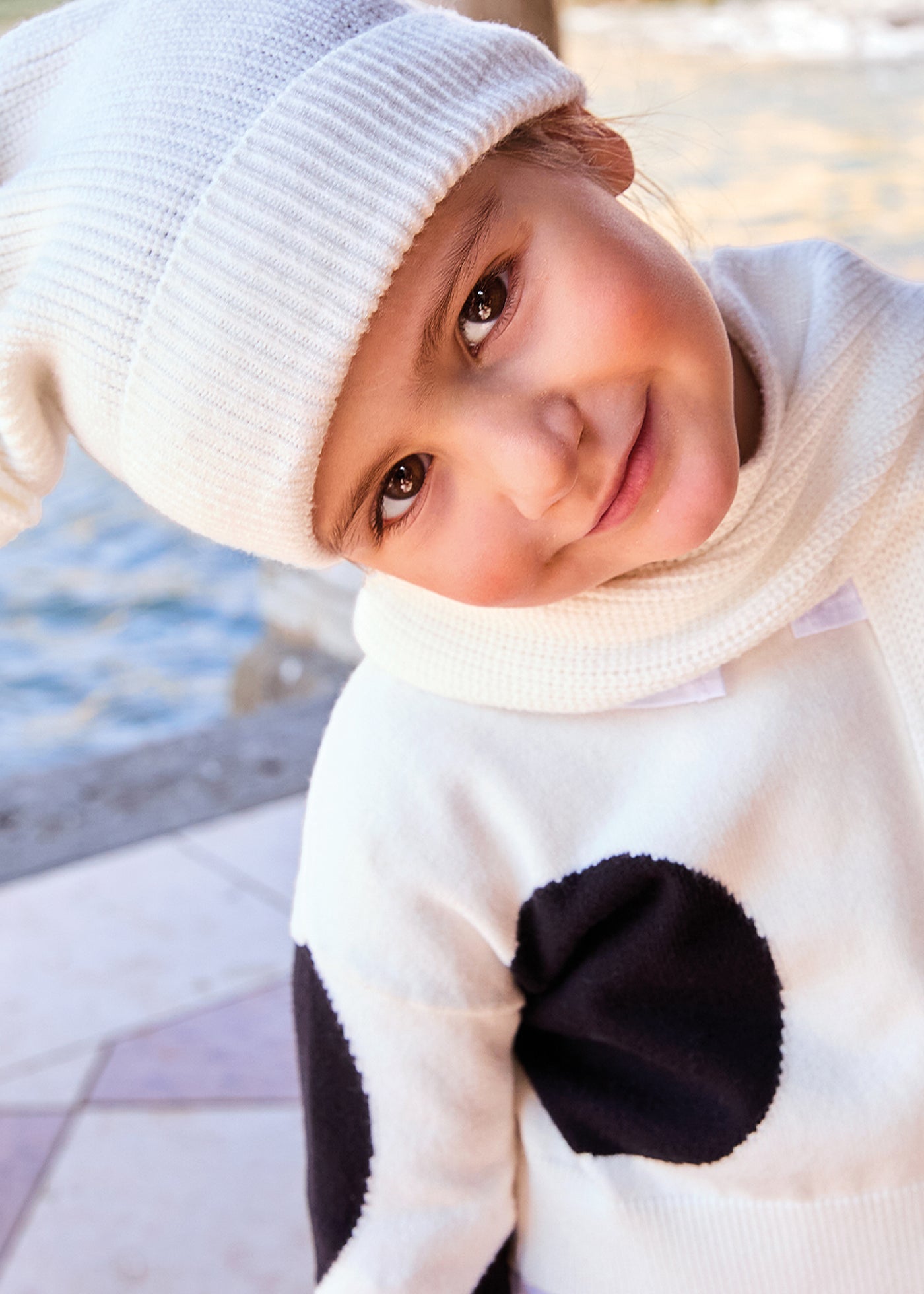 Set Fetite Caciula Si Fular Roz Cu Funda 0.F912/00 Sarabanda