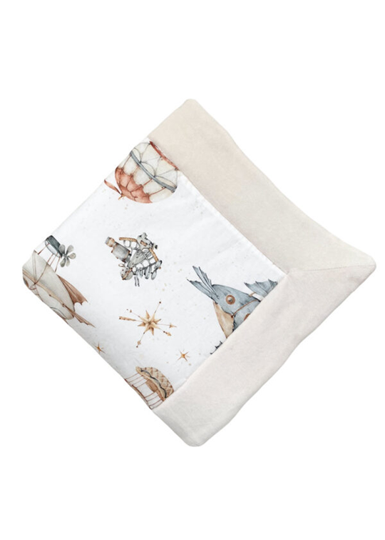 Quilted Blanket 3 In 1 Cream-Beige Flying Rocco 1030-1004 Dada&amp;Rocco