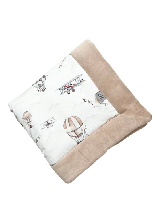 Quilted Blanket 3 In 1 Cream Hot air balloons &amp; Beige 1030-1008 Dada&amp;Rocco