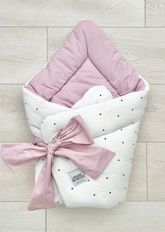 3 In 1 Quilted Blanket Powder Pink With Spikes 1030-1002-1 Dada&amp;Rocco