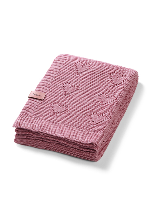 Paturica Tricotata Bambus Roz Pudra 75x100 Cm 1478/01 BabyOno