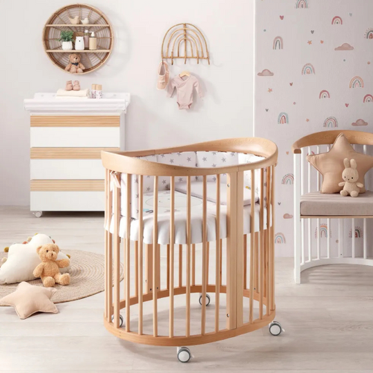 Дерев'яне ліжко-трансформер Монтессорі - Stockholm White Azurra Design 