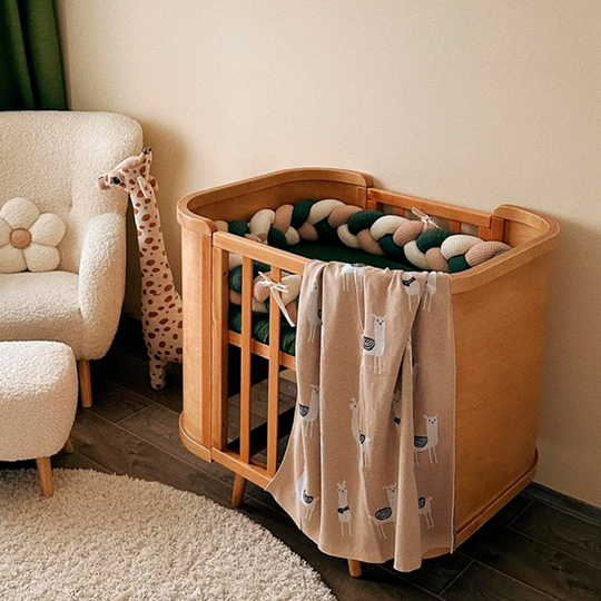 Patut bebelusi evolutiv cosleeper lemn Natur Boho Simplu culoar Natural Ingvart