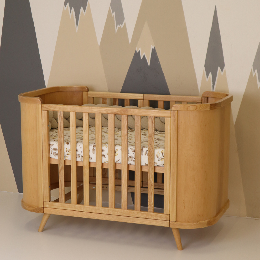 Patut bebelusi evolutiv cosleeper lemn Natur Boho Simplu culoar Natural Ingvart