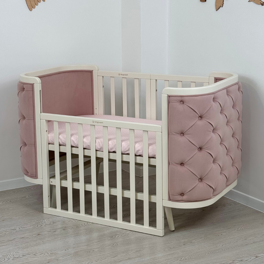 Patut Capitonat Evolutiv Boho Chesterfield cu Capete Capitonate Catifea Roz Ingvart