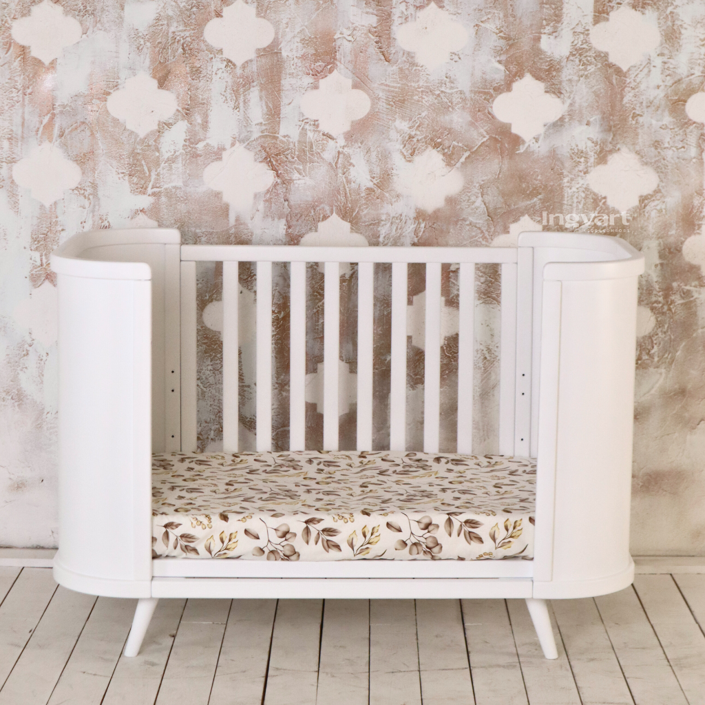 Patut Evolutiv Cosleeper Lemn Alb Boho Simplu Ingvart