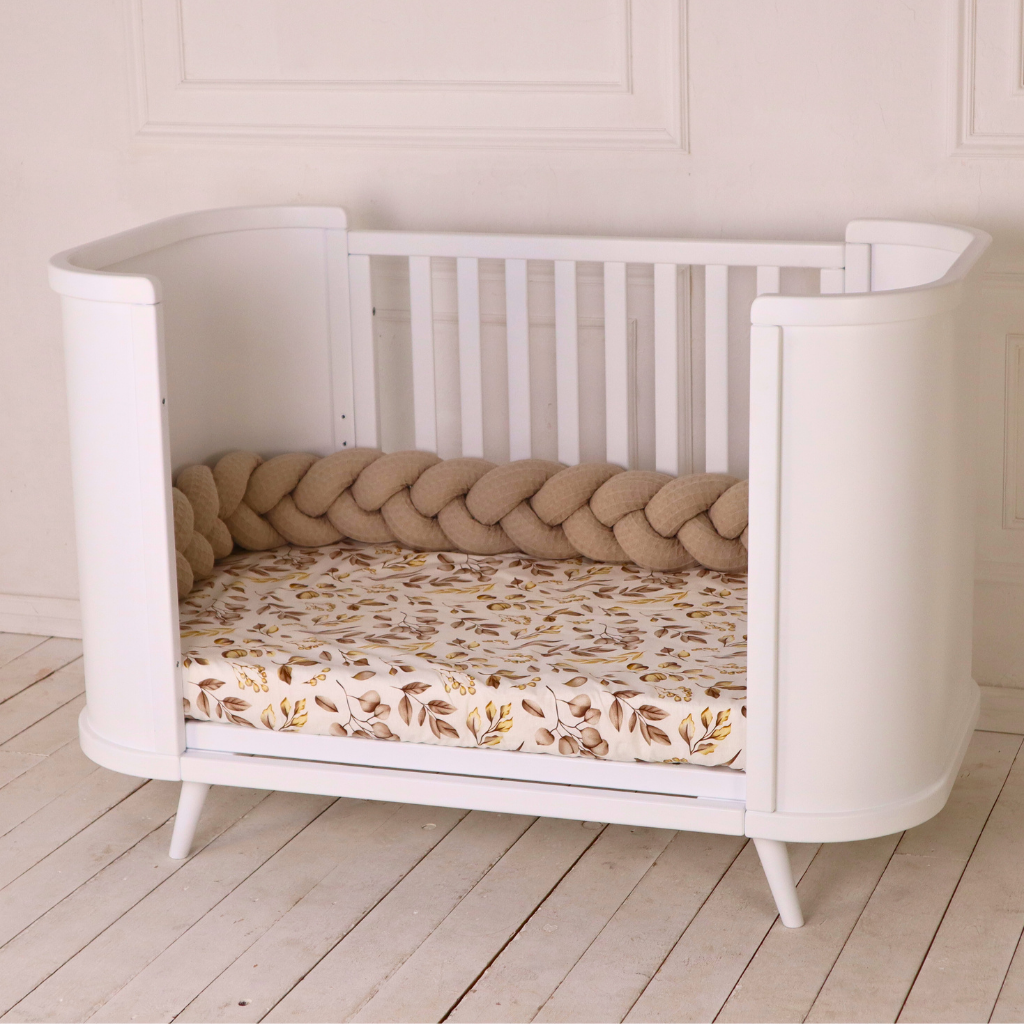 Patut Evolutiv Cosleeper Lemn Alb Boho Simplu Ingvart