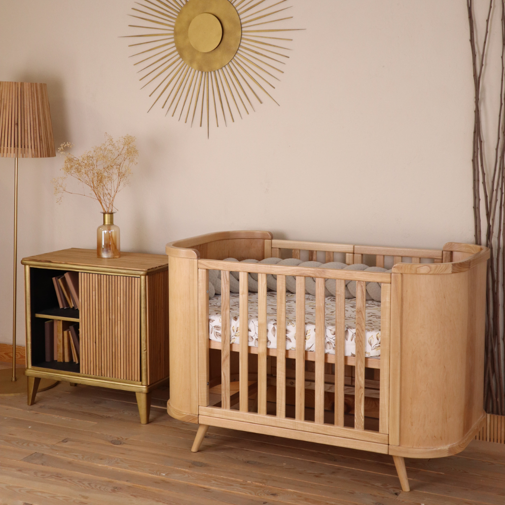 Patut bebelusi evolutiv cosleeper lemn Natur Boho Simplu culoar Natural Ingvart