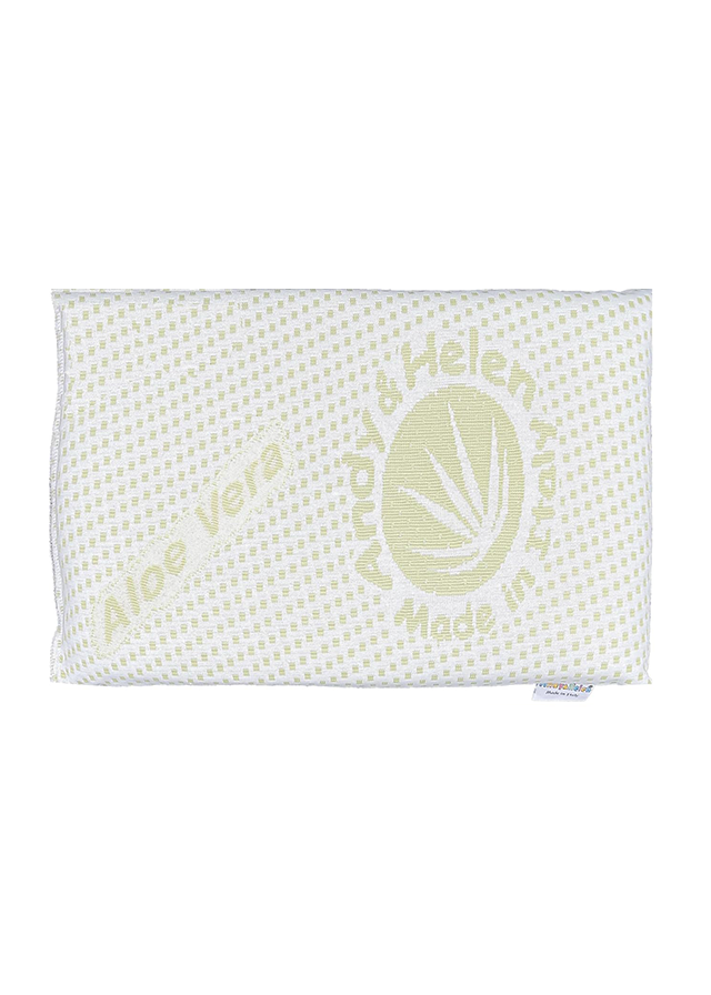 Perna Antisufocare Aloe Vera Alba Pentru Patut 45x32x3 cm – A011A Andy&Helen