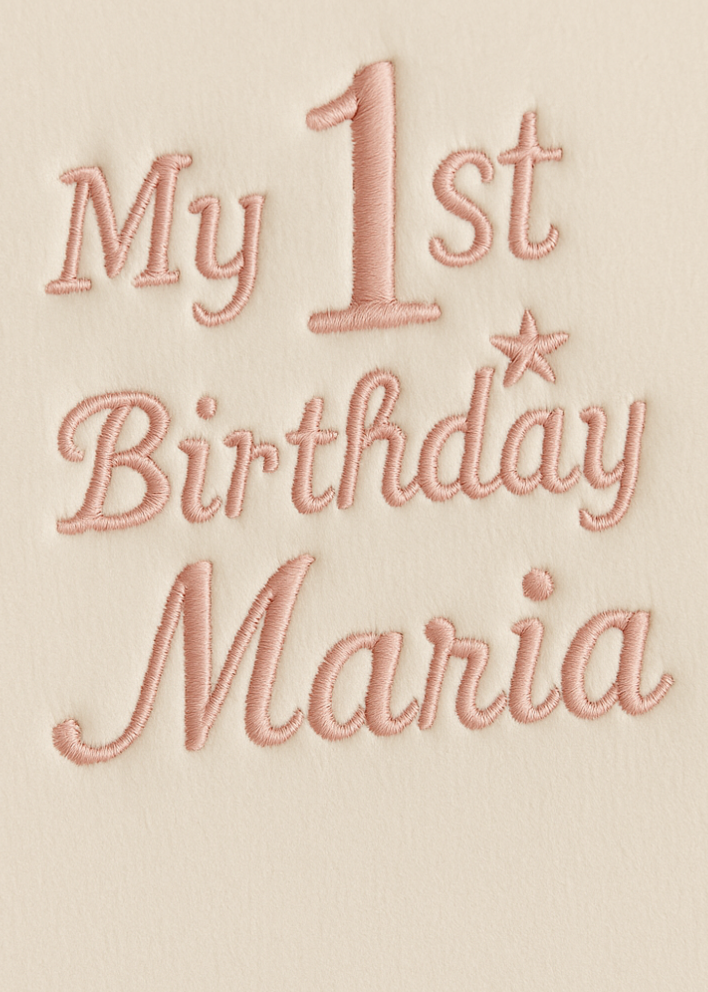 Personalizare Broderie cu Nume Set 1 An