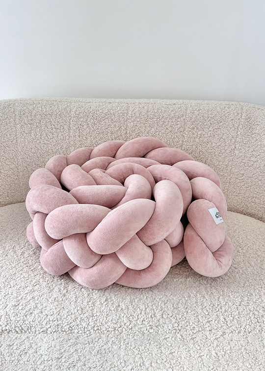 Protectie Impletita CoSleeper Premium Roz Pudra Patut 120 Cm 1151-5001-912 Dada&Rocco