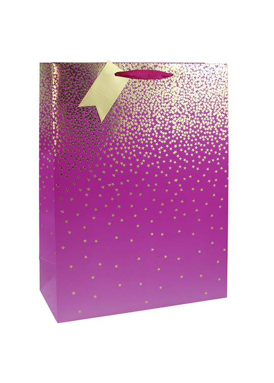 Pink Gift Bag With Gold Ombre art 29835