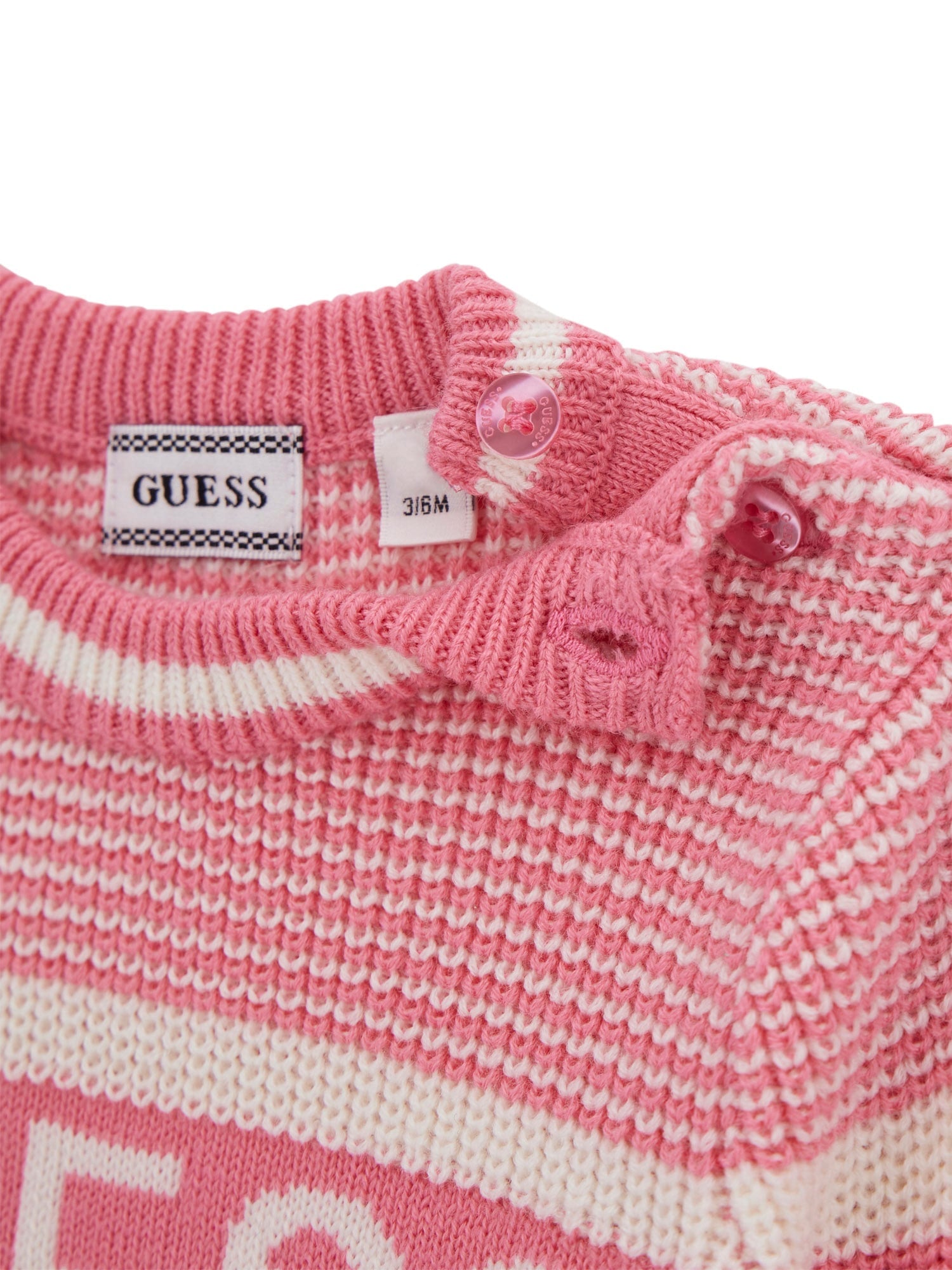 Rochie Tricotata Roz cu Maneca Lunga si Chilotel A5YK04 Z3Oj0 G6N3 Guess