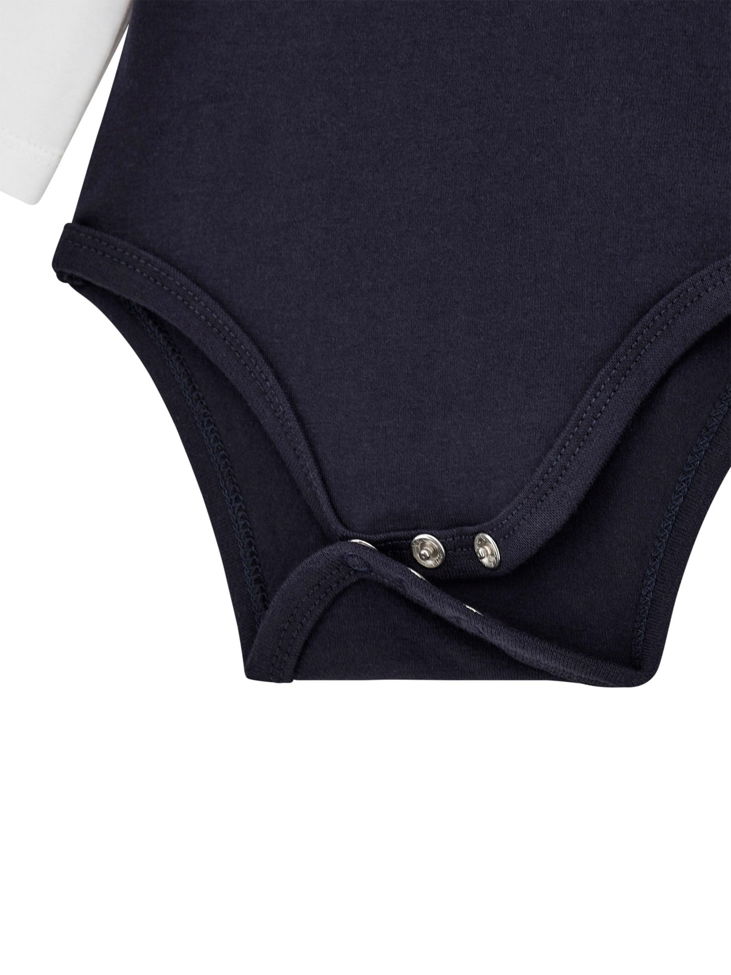 Set 2 Piese Alb cu Bleumarin Body cu Maneca Lunga si Pantaloni Lungi H5YW08 J1314 FV03 Guess