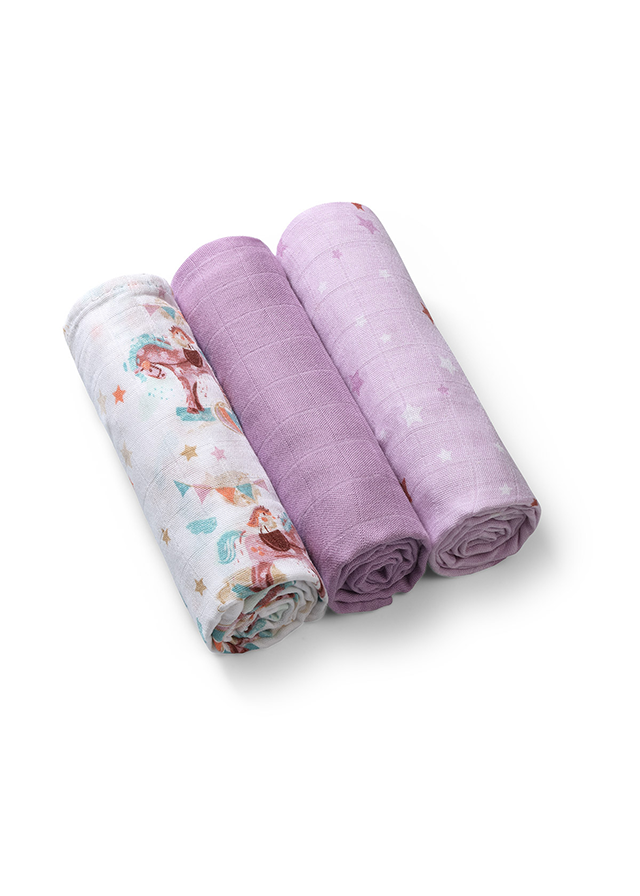 Purple Natural Bamboo Diapers 70X70 cm 397/11