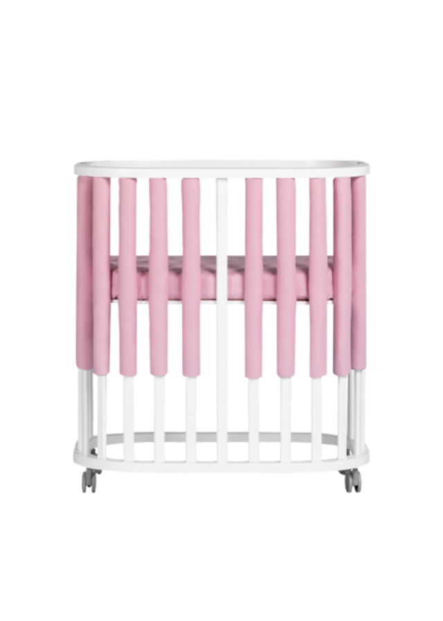 Set of 6 Individual Protections for Girls' Cot Bars Powder Pink 1000-2010 Dada&amp;Rocco