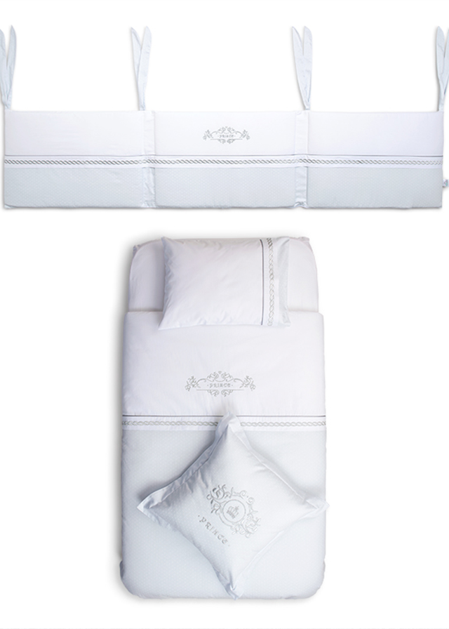 Set Lenjerie Patut 8 Piese Prince Blue 60/70 cm 5205 FUNNABABY