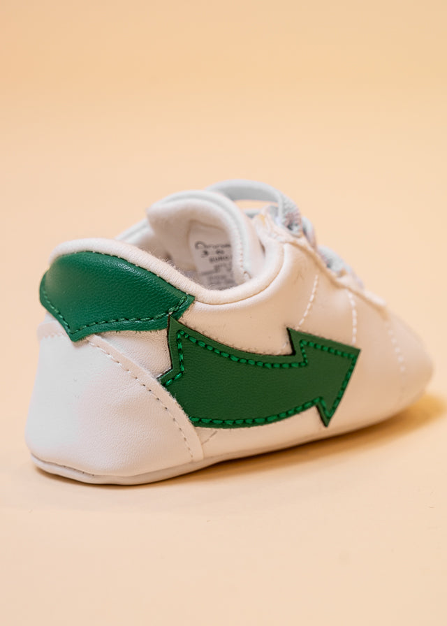 Pantofi Sport Alb cu Verde cu Siret 241336 Sinderella - Camera Bebelusului