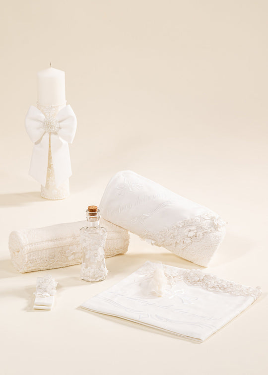 Set Botez 2 Piese Alice Lumanare si Trusou Personalizate AnneBebe