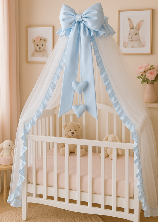 Синій балдахін з оборками AnneBebe