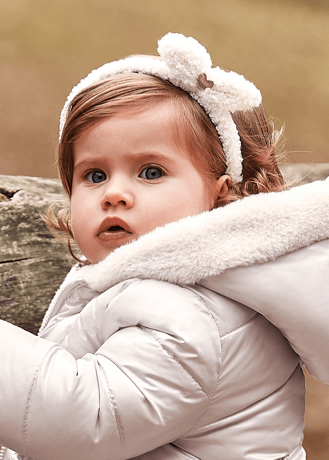 AnneBebe - Bentita Crem din Blana cu Urechi 10547 Mayoral