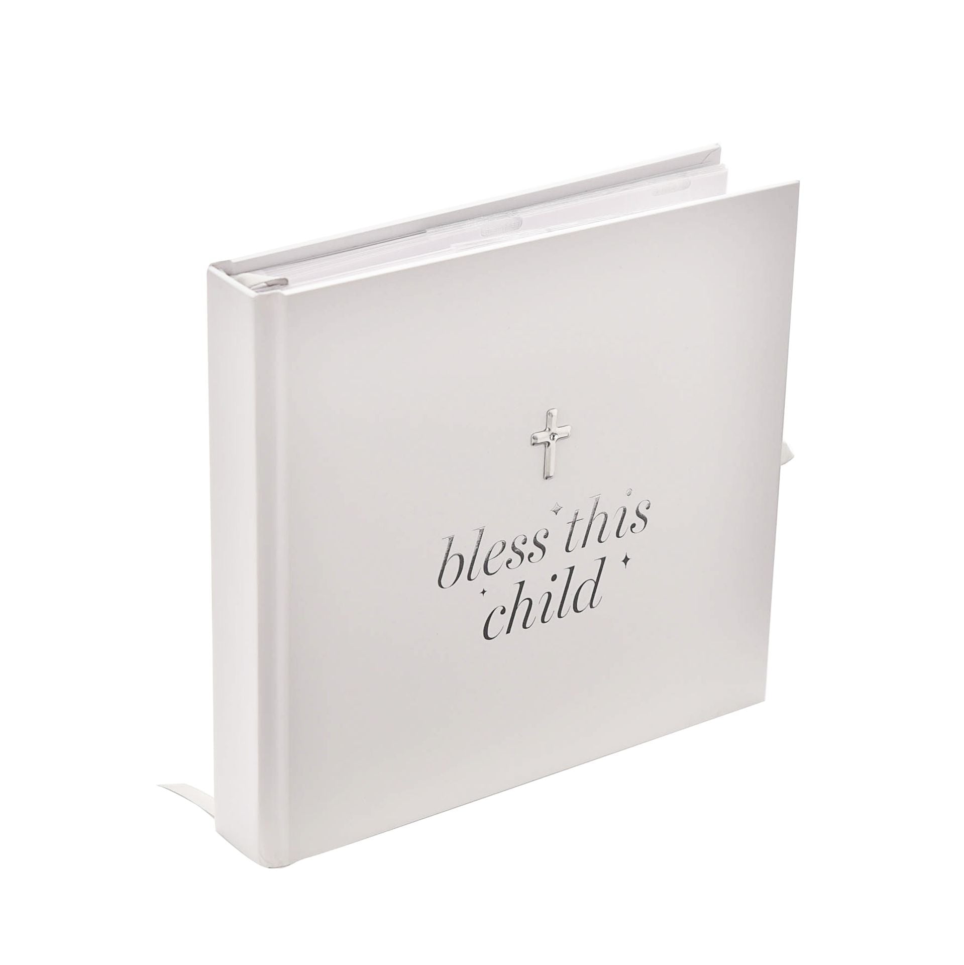 AnneBebe - Album Foto Gri Cu Cruce Argintata Bless This Child BM206 Bambino by Juliana